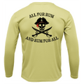 Saltwater Born UPF 50+ Long Sleeve Florida Freshwater Born "All For Rum and Rum For All" Girl's Long Sleeve UPF 50+ Dry-Fit Shirt