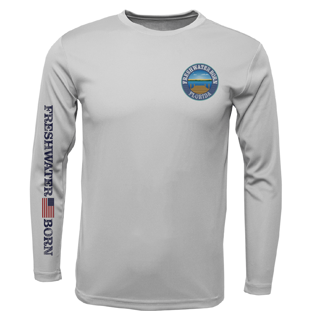 Saltwater Born UPF 50+ Long Sleeve Florida Freshwater Born "All For Rum and Rum For All" Men's Long Sleeve UPF 50+ Dry-Fit Shirt