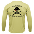Saltwater Born UPF 50+ Long Sleeve Florida Freshwater Born "All For Rum and Rum For All" Men's Long Sleeve UPF 50+ Dry-Fit Shirt
