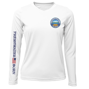 Saltwater Born UPF 50+ Long Sleeve Florida Freshwater Born "All For Rum and Rum For All" Women's Long Sleeve UPF 50+ Dry-Fit Shirt