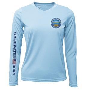 Saltwater Born UPF 50+ Long Sleeve Florida Freshwater Born "All For Rum and Rum For All" Women's Long Sleeve UPF 50+ Dry-Fit Shirt