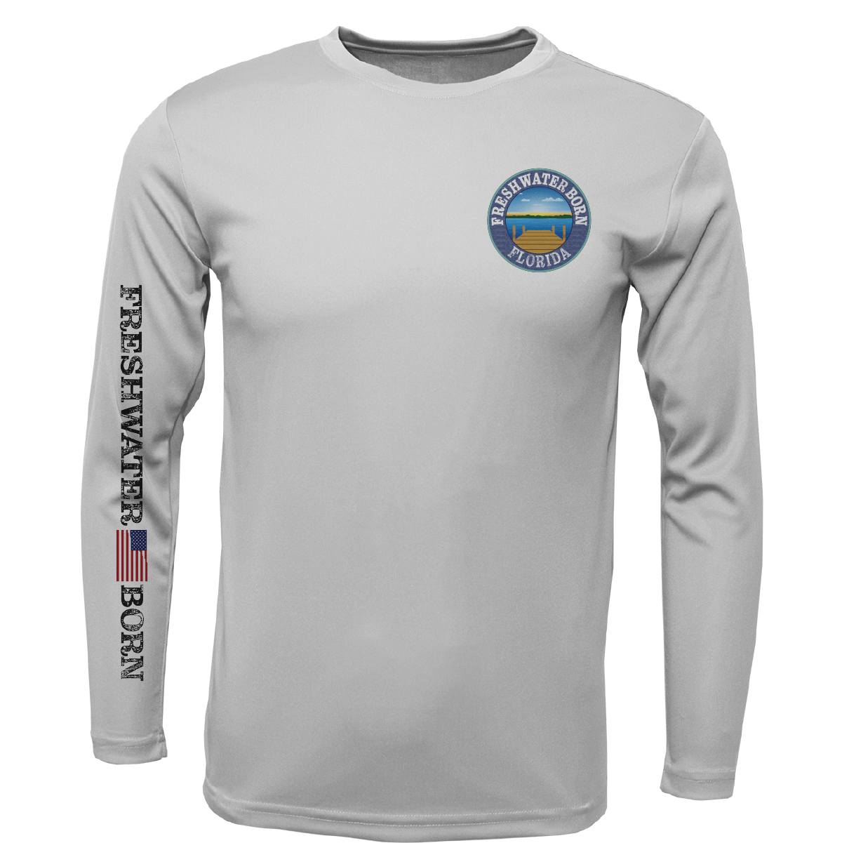 Saltwater Born UPF 50+ Long Sleeve Florida Freshwater Born "Surrender The Booty" Girl's Long Sleeve UPF 50+ Dry-Fit Shirt