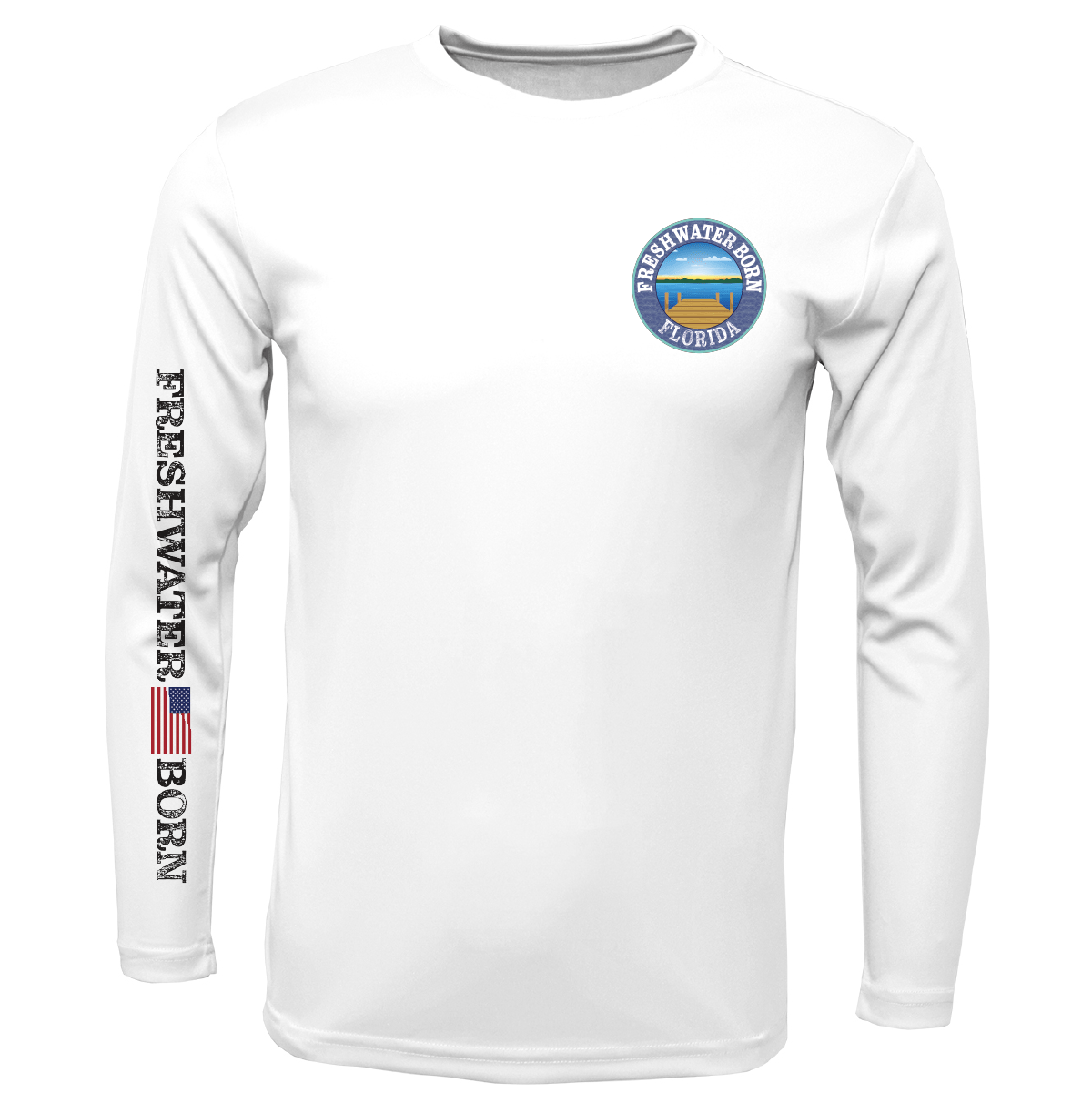 Saltwater Born UPF 50+ Long Sleeve Florida Freshwater Born "Surrender The Booty" Girl's Long Sleeve UPF 50+ Dry-Fit Shirt
