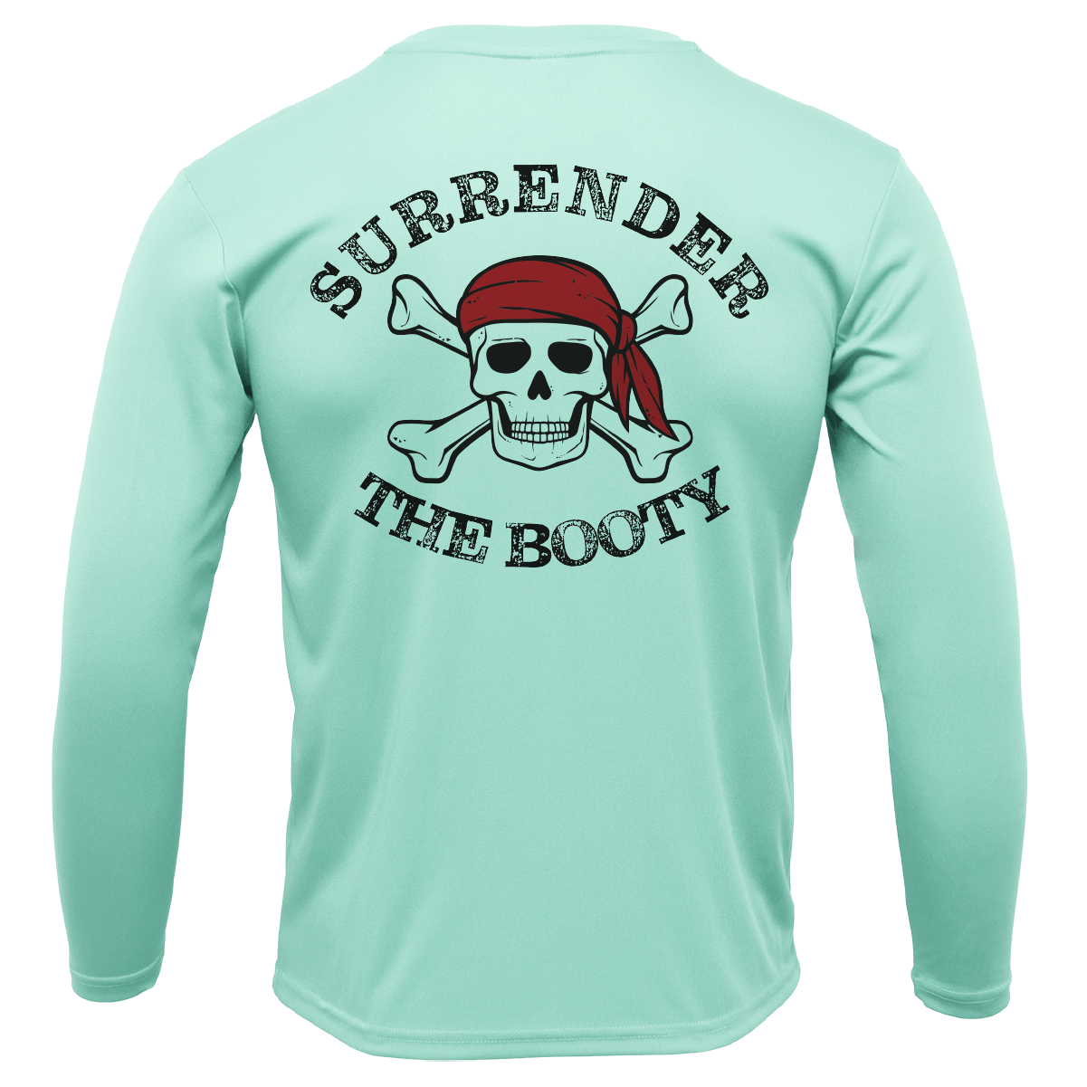 Saltwater Born UPF 50+ Long Sleeve Florida Freshwater Born "Surrender The Booty" Men's Long Sleeve UPF 50+ Dry-Fit Shirt