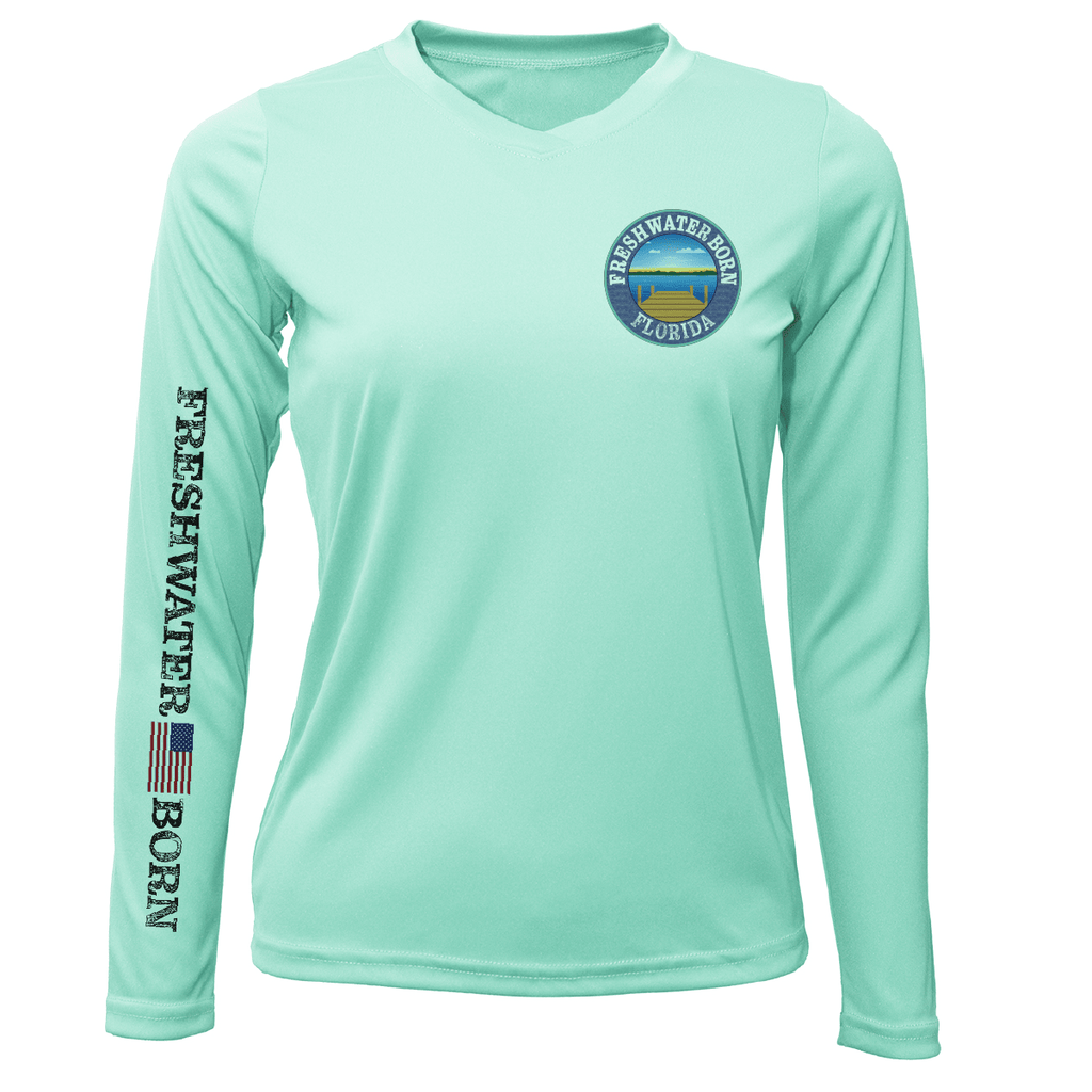 Saltwater Born UPF 50+ Long Sleeve Florida Freshwater Born "Surrender The Booty" Women's Long Sleeve UPF 50+ Dry-Fit Shirt