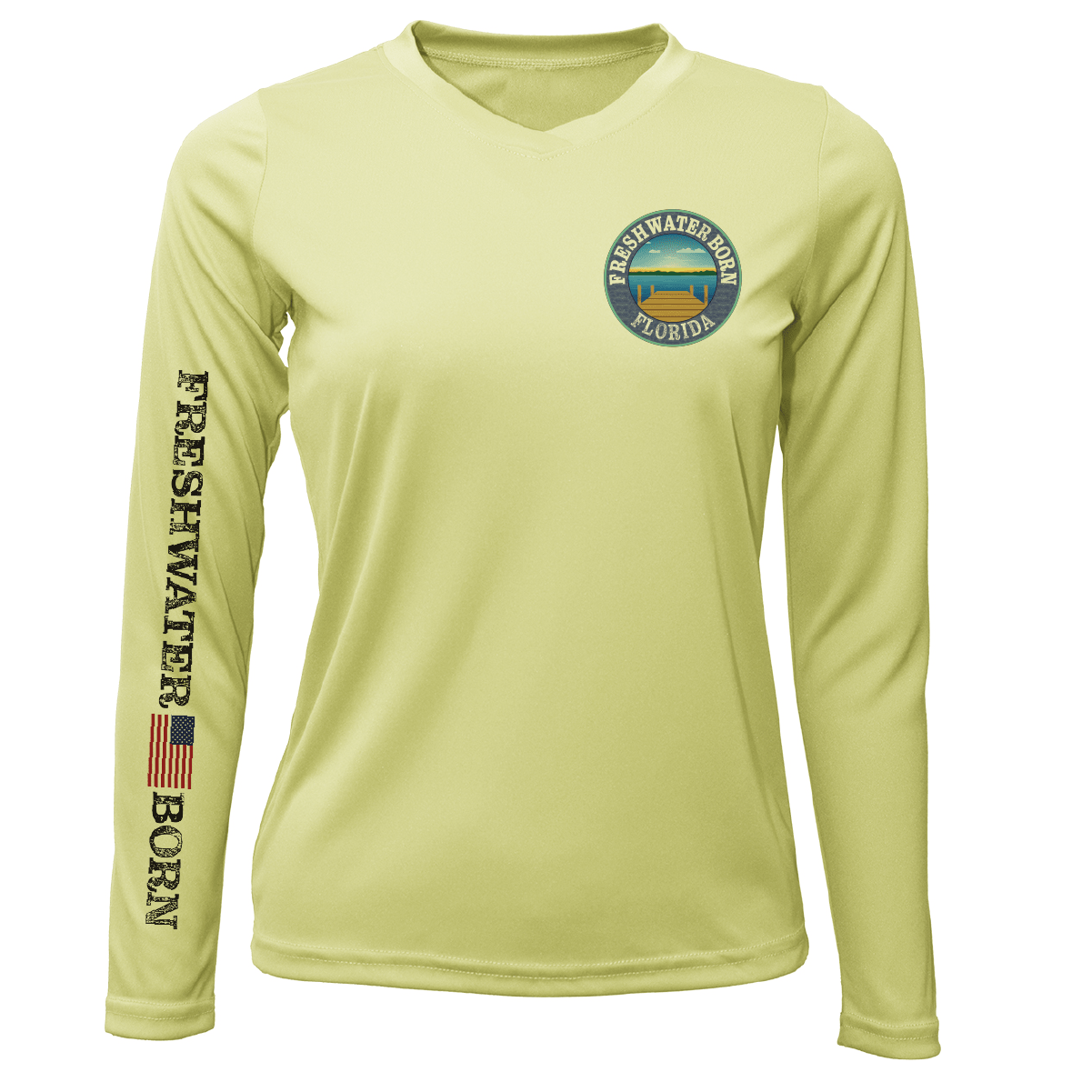 Saltwater Born UPF 50+ Long Sleeve Florida Freshwater Born "Surrender The Booty" Women's Long Sleeve UPF 50+ Dry-Fit Shirt