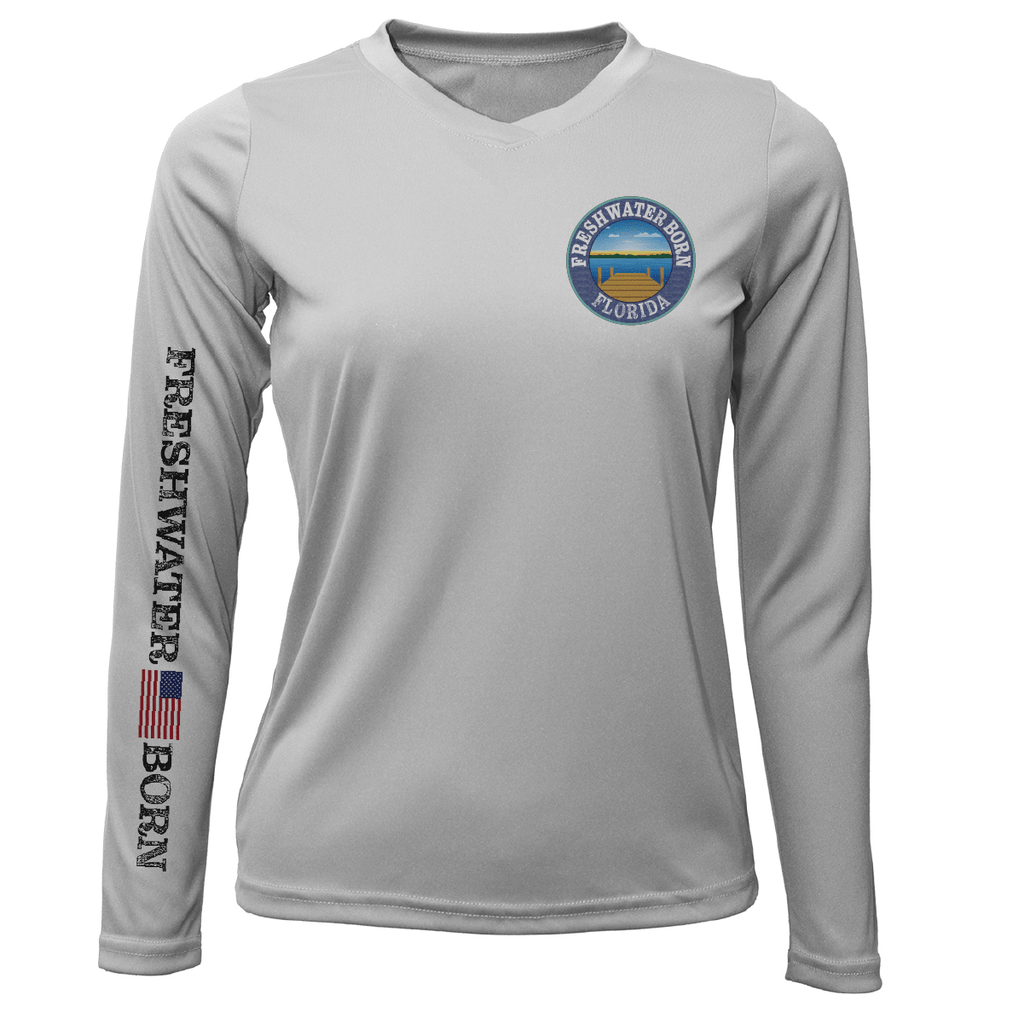 Saltwater Born UPF 50+ Long Sleeve Florida Freshwater Born "Surrender The Booty" Women's Long Sleeve UPF 50+ Dry-Fit Shirt