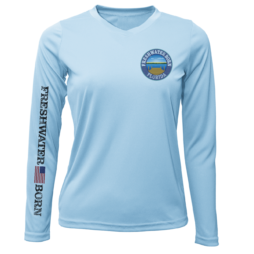 Saltwater Born UPF 50+ Long Sleeve Florida Freshwater Born "Surrender The Booty" Women's Long Sleeve UPF 50+ Dry-Fit Shirt
