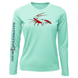 Saltwater Born UPF 50+ Long Sleeve Florida Lobster Long Sleeve UPF 50+ Dry-Fit Shirt