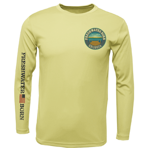Saltwater Born UPF 50+ Long Sleeve Georgia Freshwater Born "All For Rum and Rum For All" Men's Long Sleeve UPF 50+ Dry-Fit Shirt
