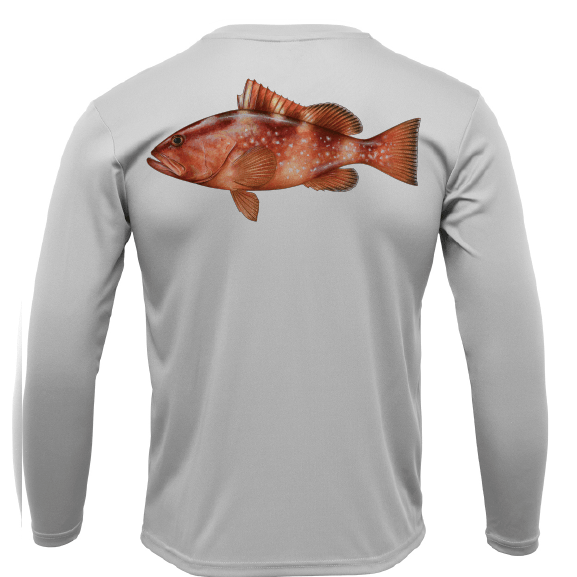 Saltwater Born UPF 50+ Long Sleeve Grouper Long Sleeve UPF 50+ Dry-Fit Shirt