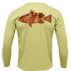 Saltwater Born UPF 50+ Long Sleeve Grouper Long Sleeve UPF 50+ Dry-Fit Shirt