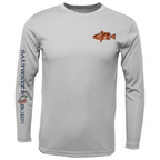 Saltwater Born UPF 50+ Long Sleeve Grouper on Chest Long Sleeve UPF 50+ Dry-Fit Shirt