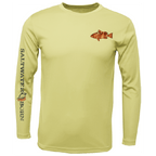Saltwater Born UPF 50+ Long Sleeve Grouper on Chest Long Sleeve UPF 50+ Dry-Fit Shirt