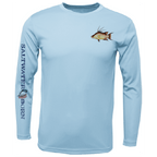 Saltwater Born UPF 50+ Long Sleeve Hogfish on Chest Long Sleeve UPF 50+ Dry-Fit Shirt