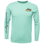 Saltwater Born UPF 50+ Long Sleeve Hogfish on Chest Long Sleeve UPF 50+ Dry-Fit Shirt