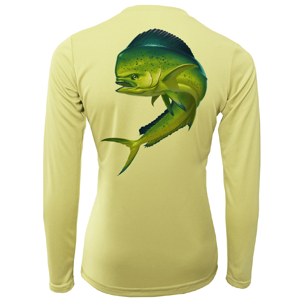 Saltwater Born UPF 50+ Long Sleeve Key West Action Mahi Women's Long Sleeve UPF 50+ Dry-Fit Shirt