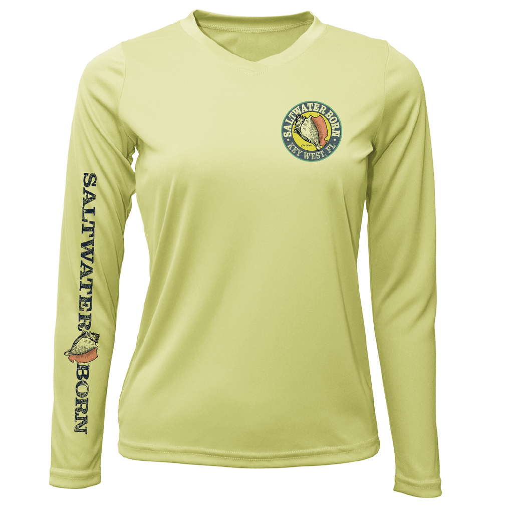 Saltwater Born UPF 50+ Long Sleeve Key West Action Mahi Women's Long Sleeve UPF 50+ Dry-Fit Shirt