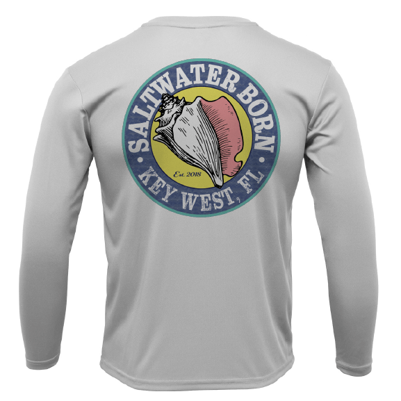 Saltwater Born UPF 50+ Long Sleeve Key West, FL Hogfish Diver Long Sleeve UPF 50+ Dry-Fit Shirt