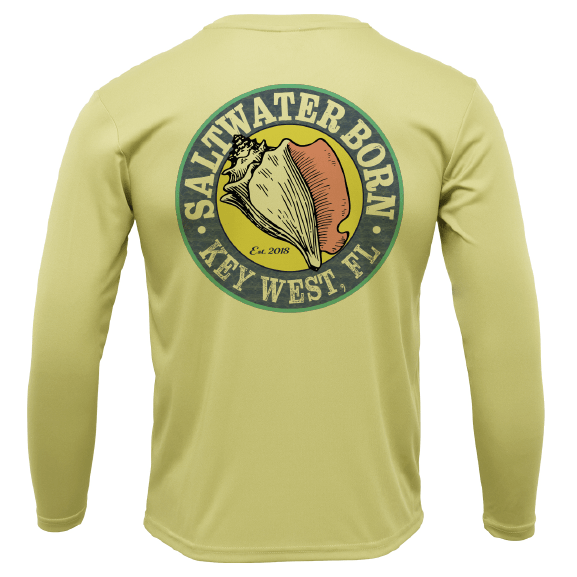 Saltwater Born UPF 50+ Long Sleeve Key West, FL Hogfish Diver Long Sleeve UPF 50+ Dry-Fit Shirt