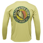 Saltwater Born UPF 50+ Long Sleeve Key West, FL Hogfish Diver Long Sleeve UPF 50+ Dry-Fit Shirt