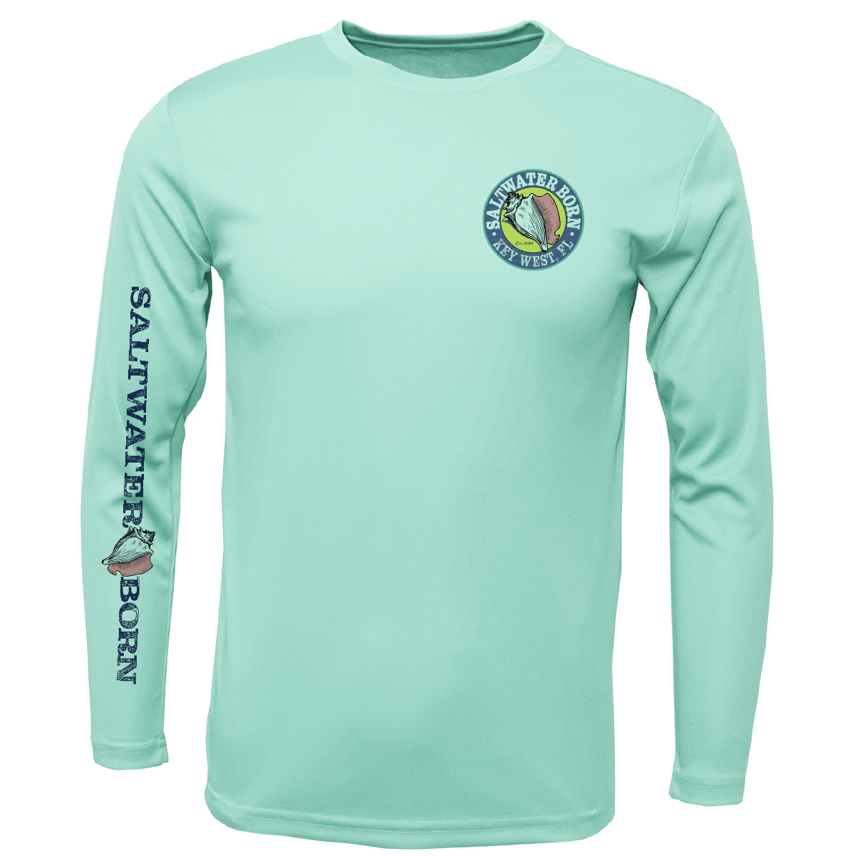 Saltwater Born UPF 50+ Long Sleeve Key West, FL Kraken Long Sleeve UPF 50+ Dry-Fit Shirt