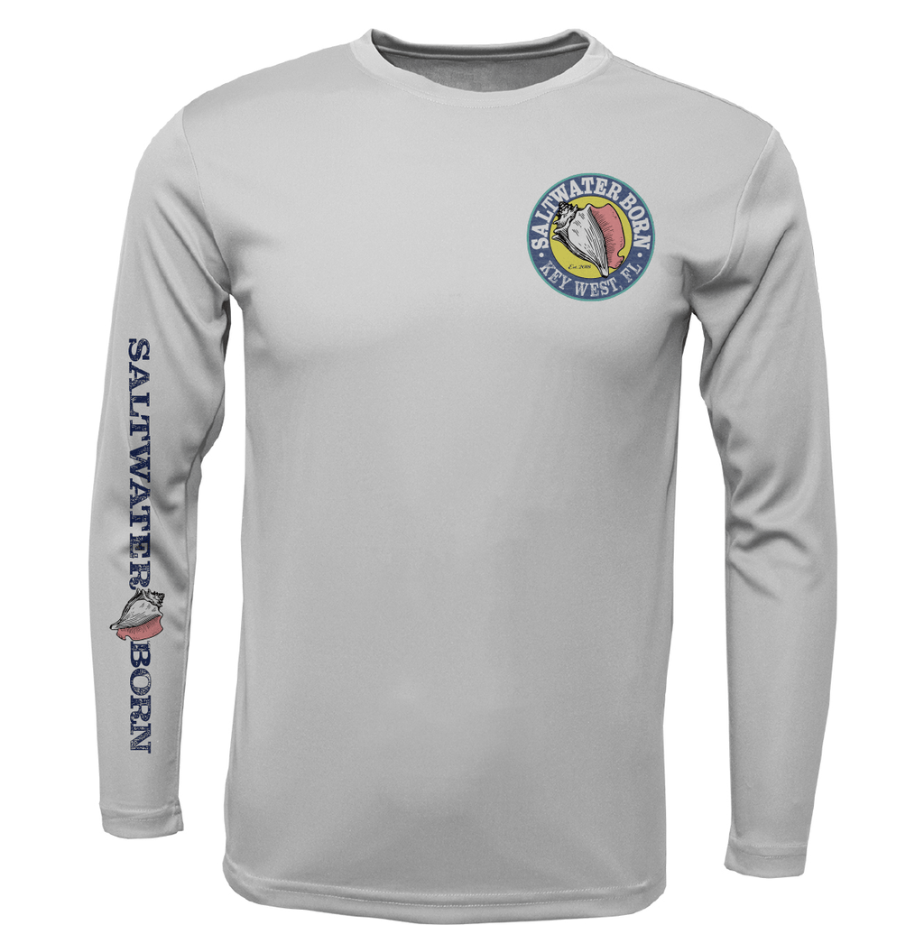 Saltwater Born UPF 50+ Long Sleeve Key West, FL Marlin Long Sleeve UPF 50+ Dry-Fit Shirt