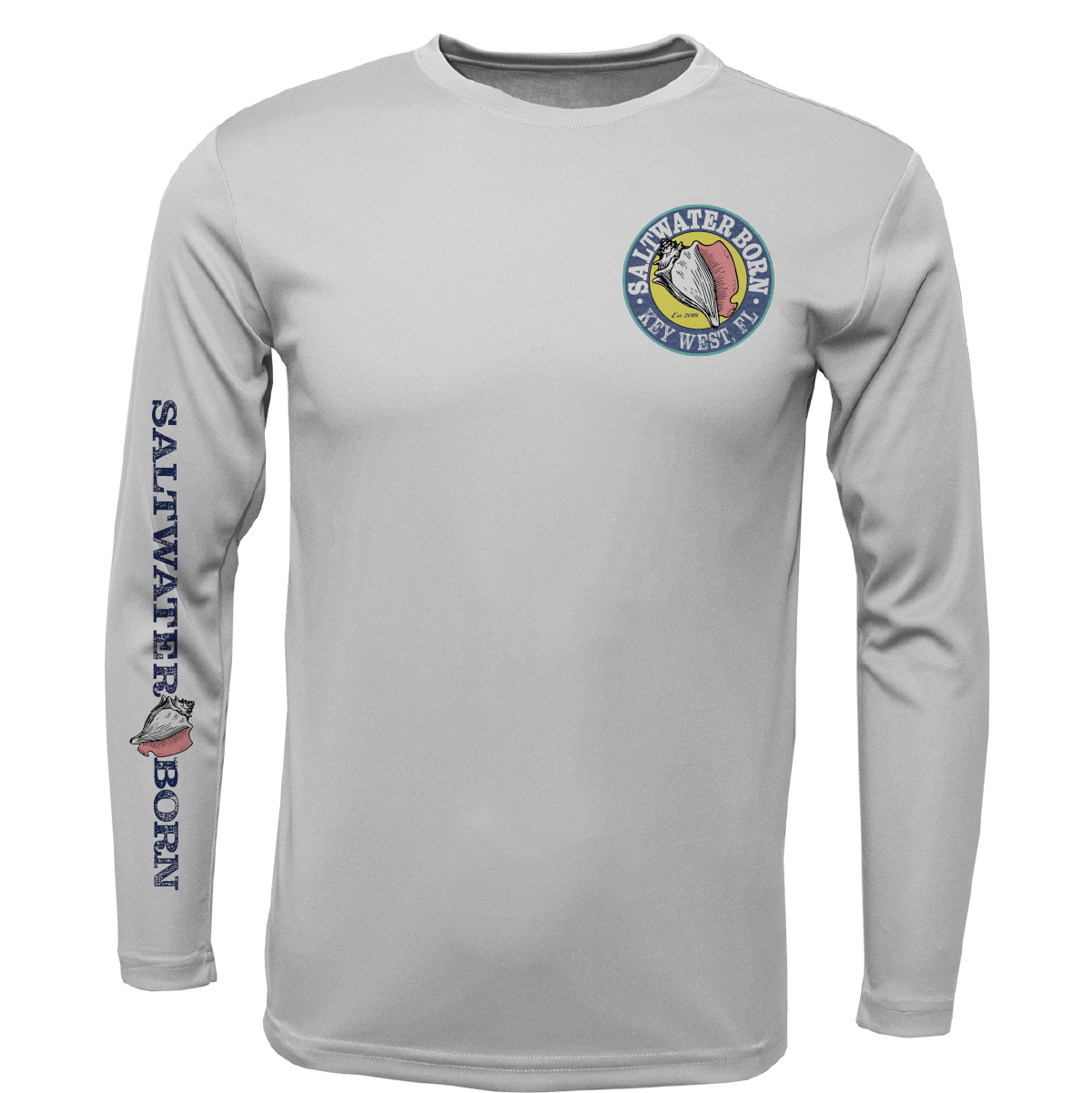 Saltwater Born UPF 50+ Long Sleeve Key West, FL Marlin Long Sleeve UPF 50+ Dry-Fit Shirt