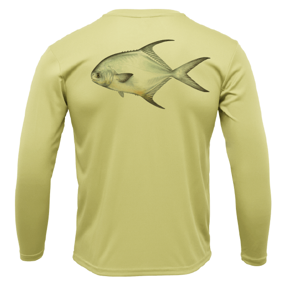 Saltwater Born UPF 50+ Long Sleeve Key West, FL Permit Long Sleeve UPF 50+ Dry-Fit Shirt