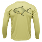 Saltwater Born UPF 50+ Long Sleeve Key West, FL Permit Long Sleeve UPF 50+ Dry-Fit Shirt