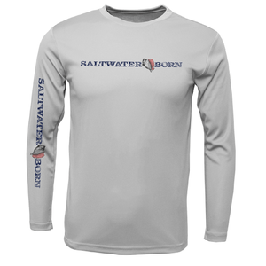 Saltwater Born UPF 50+ Long Sleeve Key West, FL Saltwater Born Boy's Long-Sleeve UPF 50+ Dry-Fit Shirt