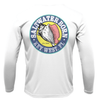 Saltwater Born UPF 50+ Long Sleeve Key West, FL Saltwater Born Linear Logo Long Sleeve UPF 50+ Dry-Fit Shirt