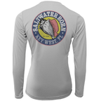 Saltwater Born UPF 50+ Long Sleeve Key West, FL "Saltwater Heals Everything" Long Sleeve UPF 50+ Dry-Fit Shirt