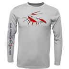 Saltwater Born UPF 50+ Long Sleeve Key West, FL Spiny Lobster Diver Long Sleeve UPF 50+ Dry-Fit Shirt