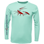 Saltwater Born UPF 50+ Long Sleeve Key West, FL Spiny Lobster Diver Long Sleeve UPF 50+ Dry-Fit Shirt