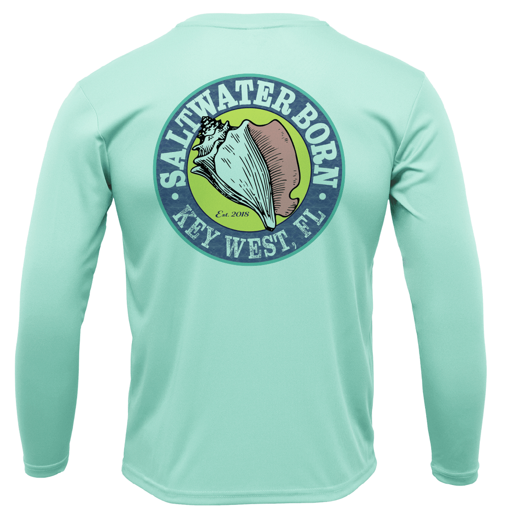 Saltwater Born UPF 50+ Long Sleeve Key West, FL Spiny Lobster Diver Long Sleeve UPF 50+ Dry-Fit Shirt