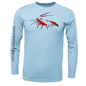 Saltwater Born UPF 50+ Long Sleeve Key West, FL Spiny Lobster Diver Long Sleeve UPF 50+ Dry-Fit Shirt