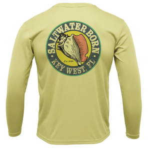 Saltwater Born UPF 50+ Long Sleeve Key West, FL Spiny Lobster Diver Long Sleeve UPF 50+ Dry-Fit Shirt