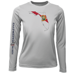 Saltwater Born UPF 50+ Long Sleeve Key West, FL State of Florida Girl's Long Sleeve UPF 50+ Dry-Fit Shirt