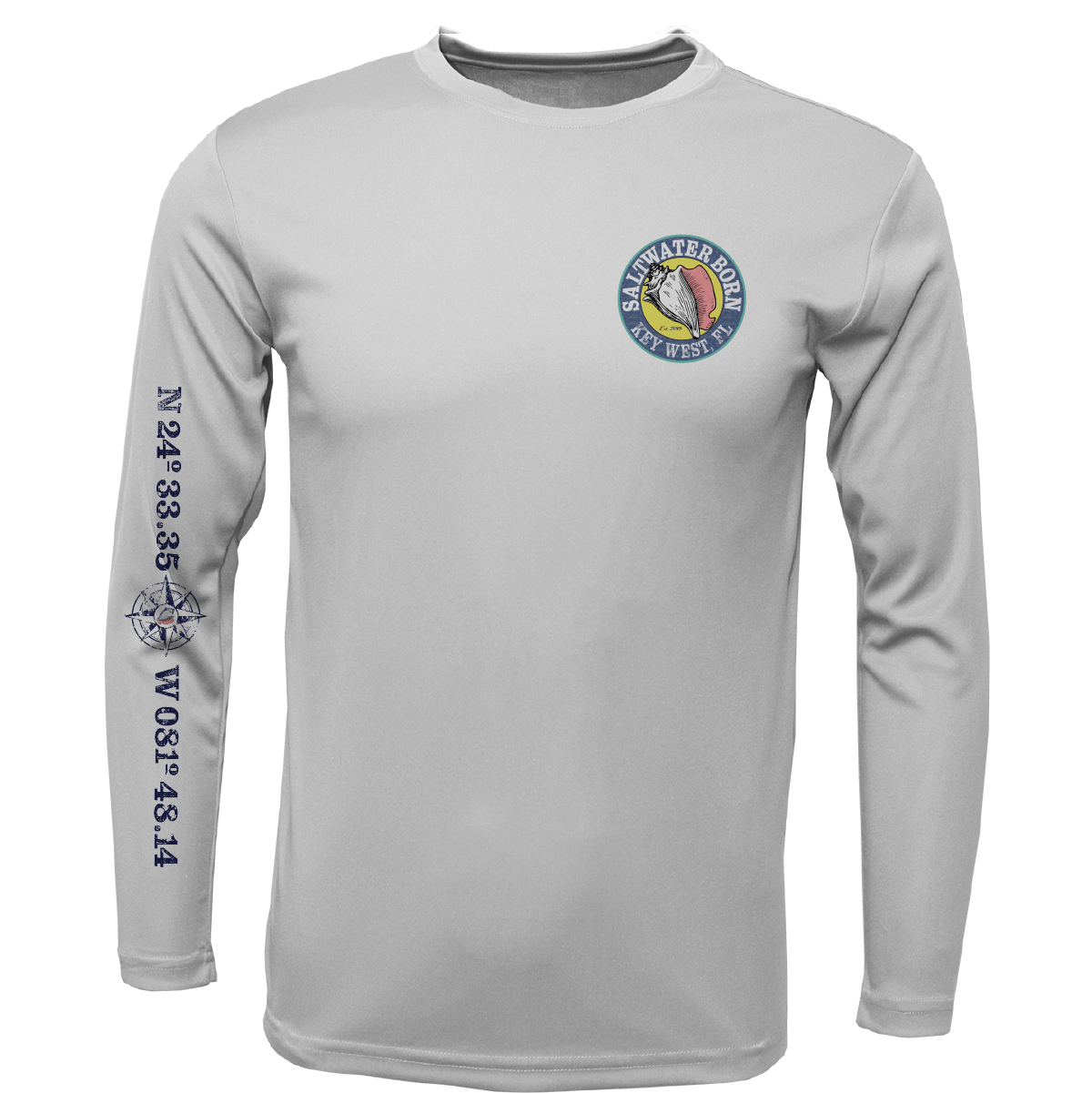 Saltwater Born UPF 50+ Long Sleeve Key West, FL Surrender The Booty Long Sleeve UPF 50+ Dry-Fit Shirt