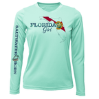 Saltwater Born UPF 50+ Long Sleeve Key West Florida Girl Long Sleeve UPF 50+ Dry-Fit Shirt