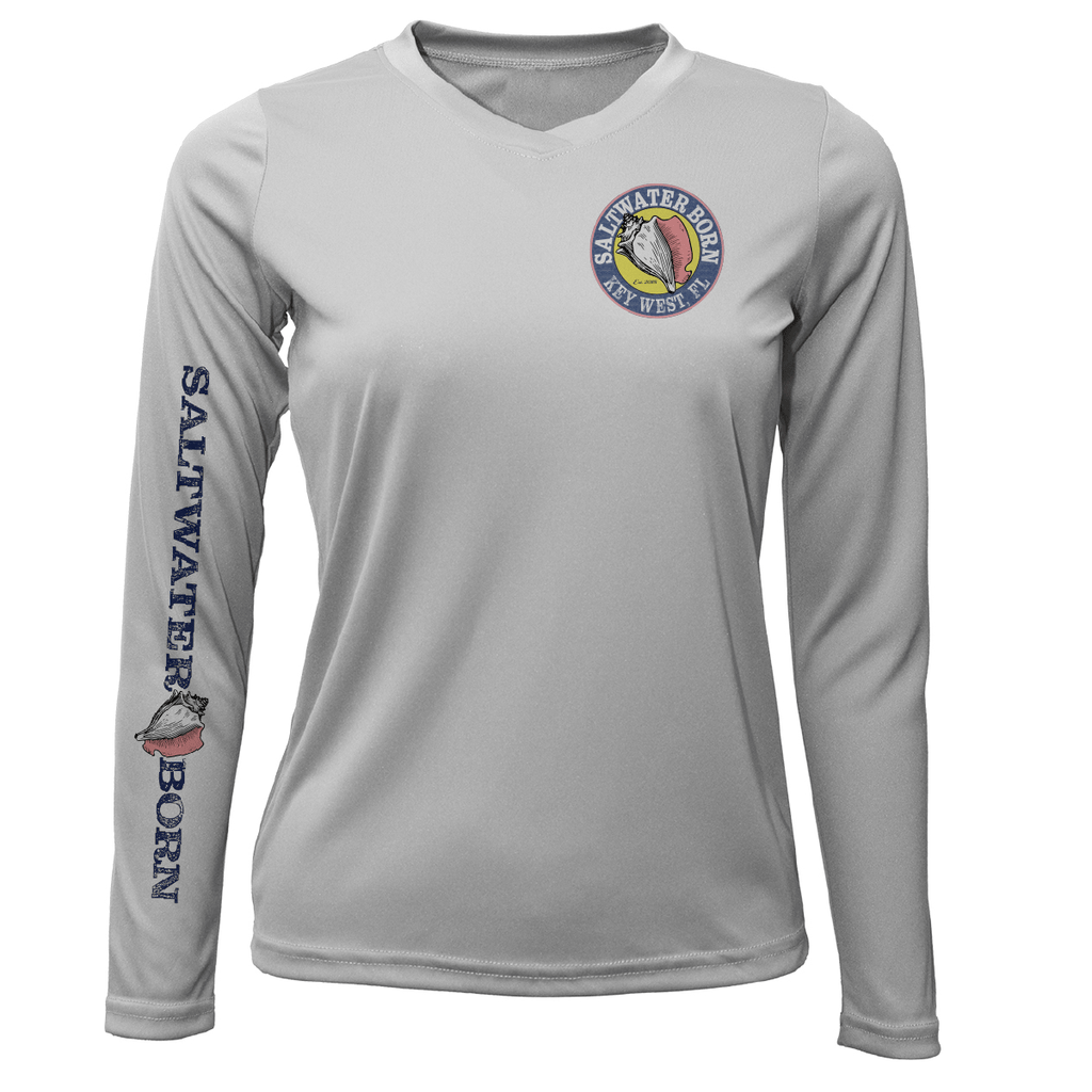 Saltwater Born UPF 50+ Long Sleeve Key West Island Time Women's Long Sleeve UPF 50+ Dry-Fit Shirt