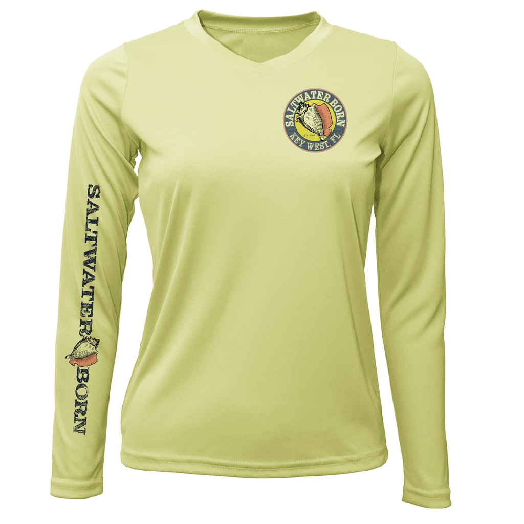 Saltwater Born UPF 50+ Long Sleeve Key West Island Time Women's Long Sleeve UPF 50+ Dry-Fit Shirt