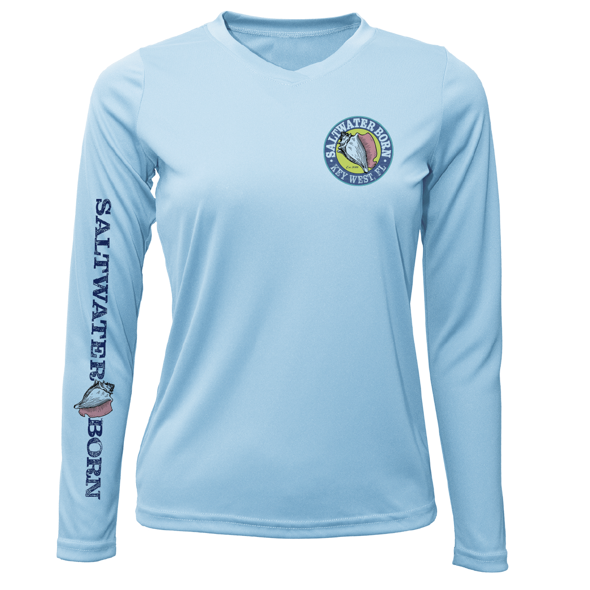 Saltwater Born UPF 50+ Long Sleeve Key West "Surrender The Booty" Women's Long Sleeve UPF 50+ Dry-Fit Shirt
