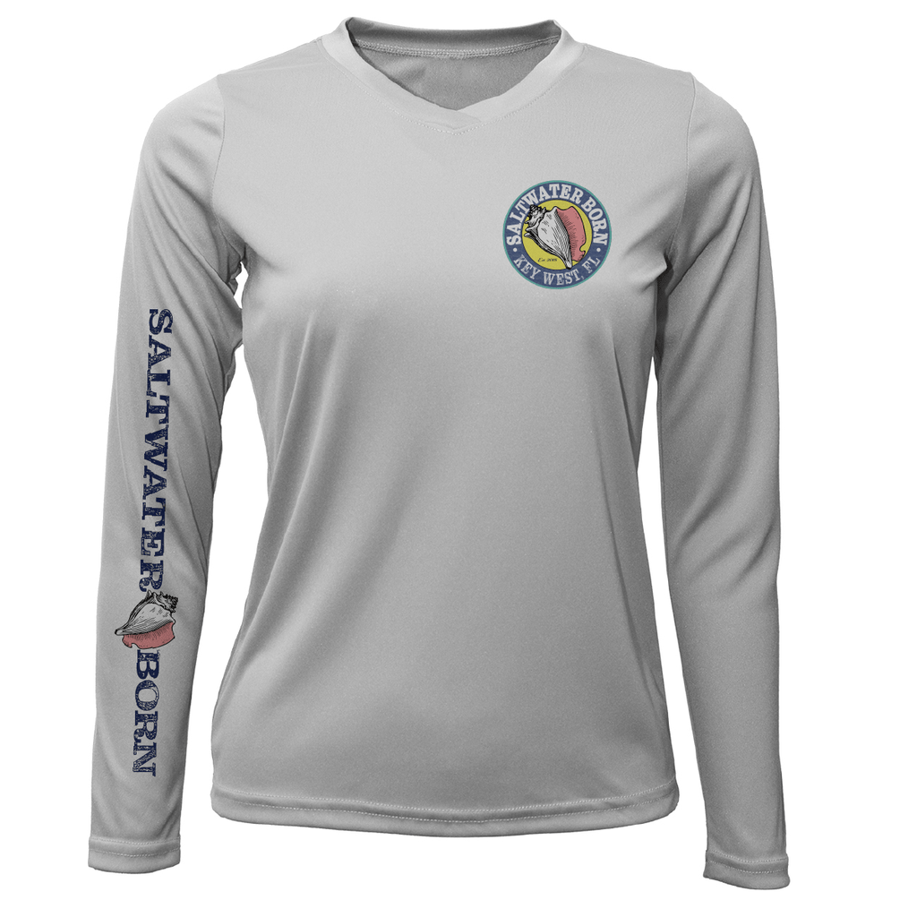Saltwater Born UPF 50+ Long Sleeve Key West "Surrender The Booty" Women's Long Sleeve UPF 50+ Dry-Fit Shirt