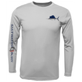 Saltwater Born UPF 50+ Long Sleeve L / SILVER Clean Sailfish Long Sleeve UPF 50+ Dry-Fit Shirt