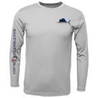 Saltwater Born UPF 50+ Long Sleeve L / SILVER Clean Sailfish Long Sleeve UPF 50+ Dry-Fit Shirt