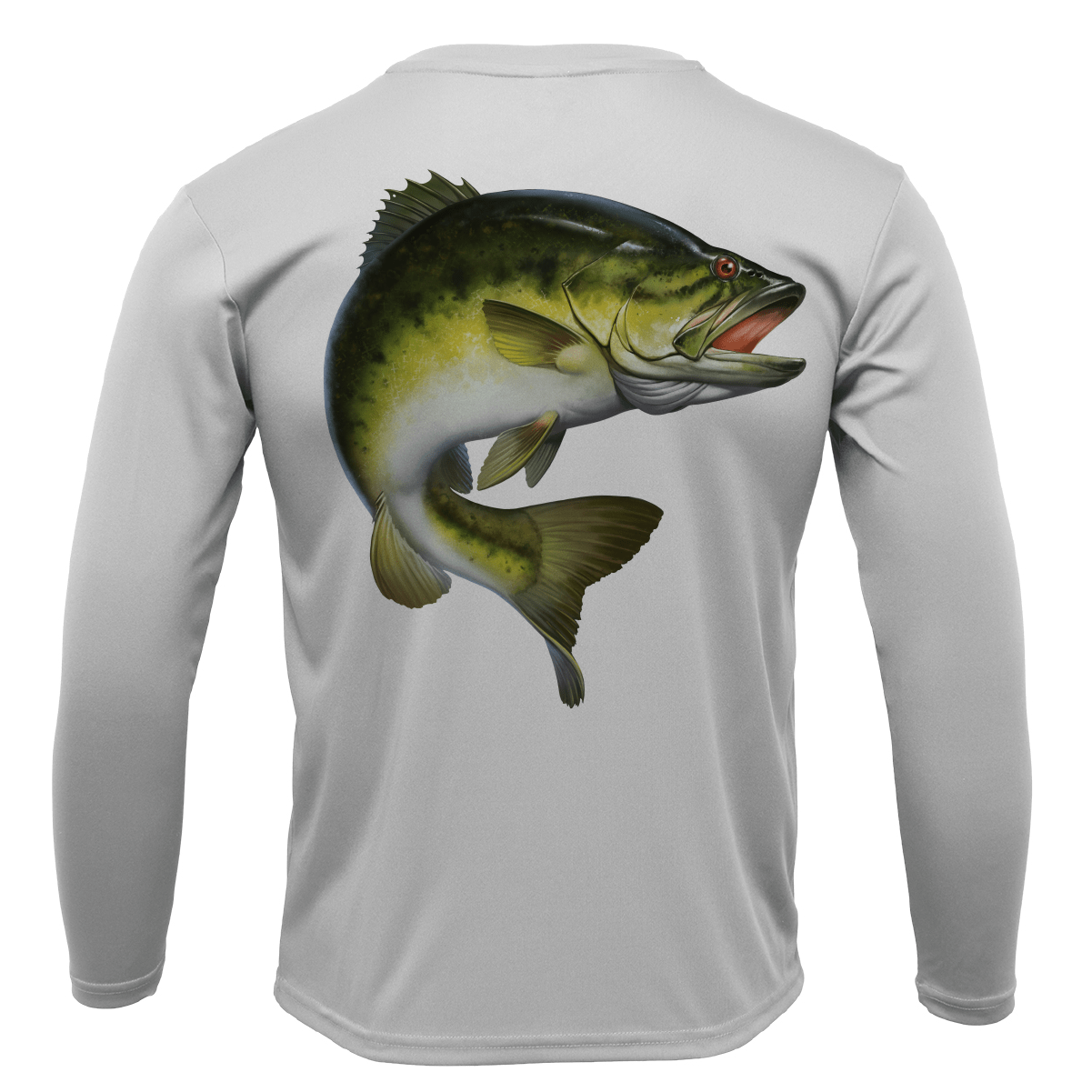 Saltwater Born UPF 50+ Long Sleeve Marietta, GA Freshwater Born Largemouth Bass Men's Long Sleeve UPF 50+ Dry-Fit Shirt