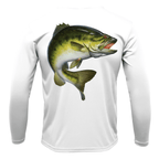 Saltwater Born UPF 50+ Long Sleeve Marietta, GA Freshwater Born Largemouth Bass Men's Long Sleeve UPF 50+ Dry-Fit Shirt