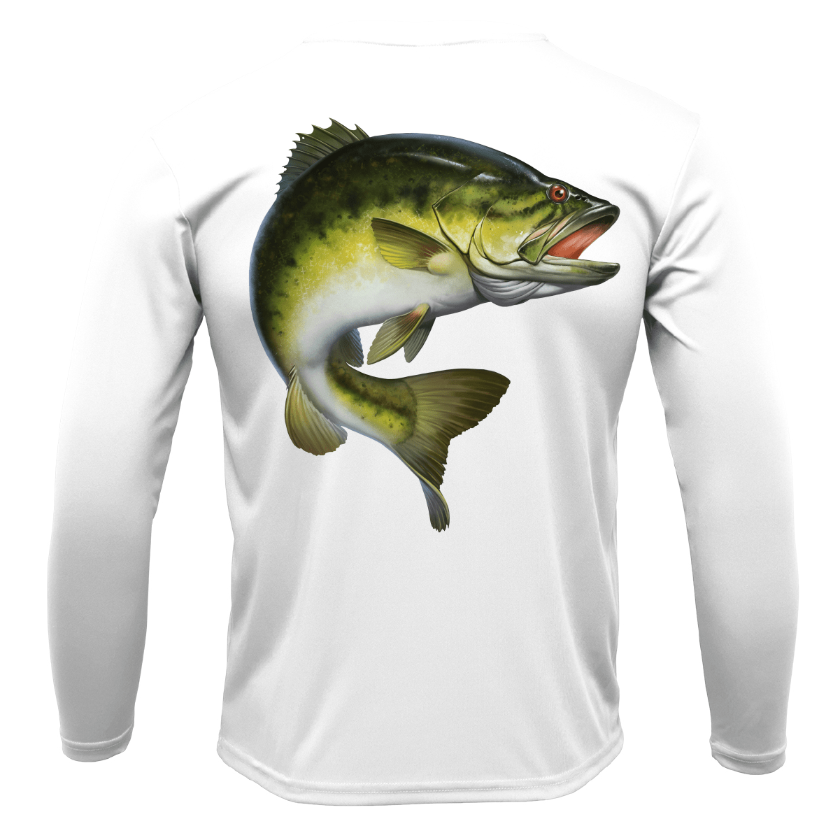 Saltwater Born UPF 50+ Long Sleeve Marietta, GA Freshwater Born Largemouth Bass Men's Long Sleeve UPF 50+ Dry-Fit Shirt